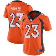 Wholesale Cheap Nike Broncos #23 Devontae Booker Orange Team Color Women's Stitched NFL Vapor Untouchable Limited Jersey