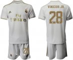 Wholesale Cheap Real Madrid #28 Vinicius Jr. White Home Soccer Club Jersey