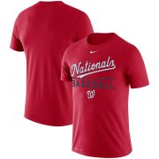 Wholesale Cheap Washington Nationals Nike Practice Performance T-Shirt Red