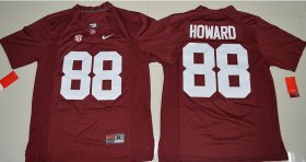 Wholesale Cheap Men\'s Alabama Crimson Tide #88 O. J. Howard Red Stitched NCAA Nike Limited College Football Jersey