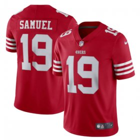 Wholesale Cheap Men\'s San Francisco 49ers #19 Deebo Samuel 2022 New Scarlet Vapor Untouchable Limited Stitched Football Jersey