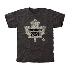 Wholesale Cheap Men\'s Toronto Maple Leafs Black Rink Warrior T-Shirt