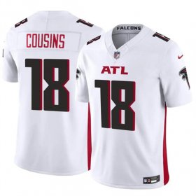 Cheap Men\'s Atlanta Falcons #18 Kirk Cousins White 2023 F.U.S.E. Vapor Untouchable Limited Football Stitched Jersey
