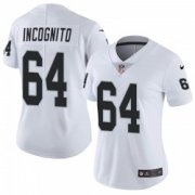 Wholesale Cheap Women's Las Vegas Raiders #64 Richie Incognito Limited White Vapor Untouchable Jersey
