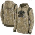 Wholesale Cheap Men Green Bay Packers Nike Camo 2021 Salute To Service Therma Performance Pullover Hoodie
