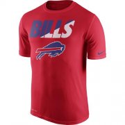 Wholesale Cheap Men's Buffalo Bills Nike Red Legend Staff Practice Performance T-Shirt
