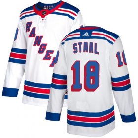 Wholesale Cheap Adidas Rangers #18 Marc Staal White Away Authentic Stitched NHL Jersey