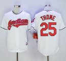 Wholesale Cheap Indians #25 Jim Thome White Cool Base Stitched MLB Jersey