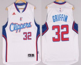 Wholesale Cheap Los Angeles Clippers #32 Blake Griffin Revolution 30 Swingman 2014 New White Jersey