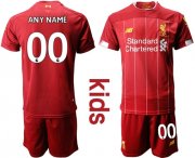 Wholesale Cheap Liverpool Personalized Red Home Kid Soccer Club Jersey