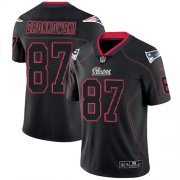 Wholesale Cheap Nike Patriots #87 Rob Gronkowski Lights Out Black Men's Stitched NFL Limited Rush Jersey