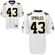 Wholesale Cheap Saints #43 Darren Sproles White Stitched NFL Jersey