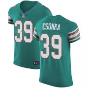 Wholesale Cheap Nike Dolphins #39 Larry Csonka Aqua Green Alternate Men's Stitched NFL Vapor Untouchable Elite Jersey