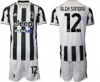 Wholesale Cheap Men 2021-2022 Club Juventus home white 12 Adidas Soccer Jerseys