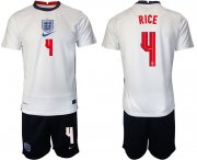 Wholesale Cheap Men 2020-2021 European Cup England home white 4 Nike Soccer Jersey
