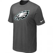 Wholesale Cheap Philadelphia Eagles Sideline Legend Authentic Logo Dri-FIT Nike NFL T-Shirt Crow Grey