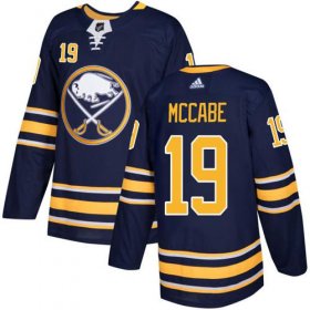 Wholesale Cheap Adidas Sabres #19 Jake McCabe Navy Blue Home Authentic Stitched NHL Jersey