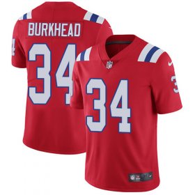 Wholesale Cheap Nike Patriots #34 Rex Burkhead Red Alternate Men\'s Stitched NFL Vapor Untouchable Limited Jersey