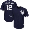 Wholesale Cheap Yankees #12 Troy Tulowitzki Navy blue Cool Base Stitched Youth MLB Jersey