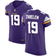 Wholesale Cheap Nike Vikings #19 Adam Thielen Purple Team Color Men's Stitched NFL Vapor Untouchable Elite Jersey