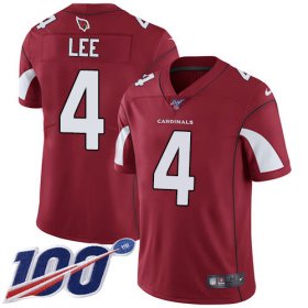Wholesale Cheap Nike Cardinals #4 Andy Lee Red Team Color Men\'s Stitched NFL 100th Season Vapor Limited Jersey