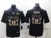 Wholesale Cheap Men's Los Angeles Chargers #52 Khalil Mack Black Statue Of Liberty Limited Stitched Jersey