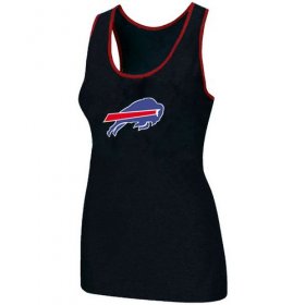 Wholesale Cheap Women\'s Nike Buffalo Bills Big Logo Tri-Blend Racerback Stretch Tank Top Black