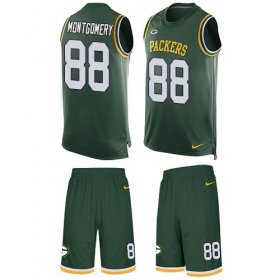 Wholesale Cheap Nike Packers #88 Ty Montgomery Green Team Color Men\'s Stitched NFL Limited Tank Top Suit Jersey
