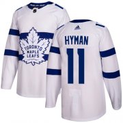 Wholesale Cheap Adidas Maple Leafs #11 Zach Hyman White Authentic 2018 Stadium Series Stitched NHL Jersey