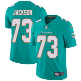 Wholesale Cheap Nike Dolphins #73 Austin Jackson Aqua Green Team Color Men\'s Stitched NFL Vapor Untouchable Limited Jersey