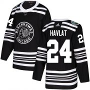Wholesale Cheap Adidas Blackhawks #24 Martin Havlat Black Authentic 2019 Winter Classic Stitched NHL Jersey