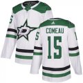 Cheap Adidas Stars #15 Blake Comeau White Road Authentic Stitched NHL Jersey