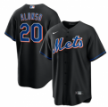 Wholesale Cheap Men's New York Mets #20 Pete Alonso Black 2022 Cool Base Stitched Baseball Jersey