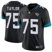 Wholesale Cheap Nike Jaguars #75 Jawaan Taylor Black Team Color Men's Stitched NFL Vapor Untouchable Limited Jersey