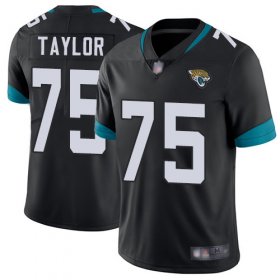 Wholesale Cheap Nike Jaguars #75 Jawaan Taylor Black Team Color Men\'s Stitched NFL Vapor Untouchable Limited Jersey