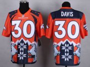 Wholesale Cheap Nike Broncos #30 Terrell Davis Orange Men's Stitched NFL Elite Noble Fashion Jersey