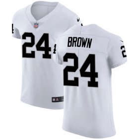 Wholesale Cheap Nike Raiders #24 Willie Brown White Men\'s Stitched NFL Vapor Untouchable Elite Jersey