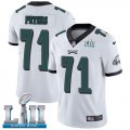 Wholesale Cheap Nike Eagles #71 Jason Peters White Super Bowl LII Men's Stitched NFL Vapor Untouchable Limited Jersey