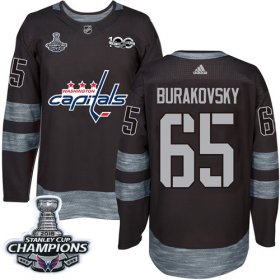 Wholesale Cheap Adidas Capitals #65 Andre Burakovsky Black 1917-2017 100th Anniversary Stanley Cup Final Champions Stitched NHL Jersey