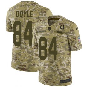Wholesale Cheap Nike Colts #84 Jack Doyle Camo Youth Stitched NFL Limited 2018 Salute to Service Jersey