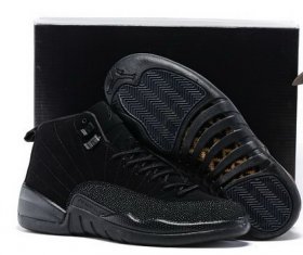 Wholesale Cheap Air Jordan 12 Black OVO All black