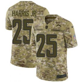 Wholesale Cheap Nike Chargers #25 Chris Harris Jr Camo Youth Stitched NFL Limited 2018 Salute To Service Jersey