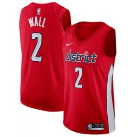 Wholesale Cheap Nike Wizards #2 John Wall Red NBA Swingman Earned Edition Jersey