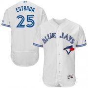 Wholesale Cheap Blue Jays #25 Marco Estrada White Flexbase Authentic Collection Stitched MLB Jersey