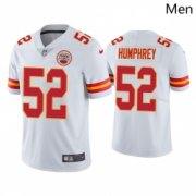 Wholesale Cheap Men Kansas City Chiefs #52 Creed Humphrey Vapor Limited White Jersey