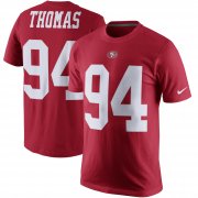 Wholesale Cheap San Francisco 49ers #94 Solomon Thomas Nike Player Pride Name & Number T-Shirt Scarlet