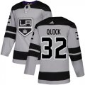 Wholesale Cheap Adidas Kings #32 Jonathan Quick Gray Alternate Authentic Stitched Youth NHL Jersey