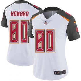 Wholesale Cheap Nike Buccaneers #80 O. J. Howard White Women\'s Stitched NFL Vapor Untouchable Limited Jersey