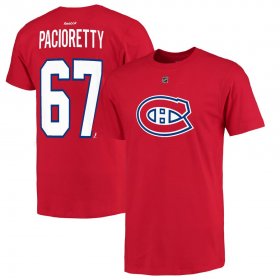 Wholesale Cheap Montreal Canadiens #67 Max Pacioretty Reebok Name and Number Player T-Shirt Red