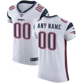 Wholesale Cheap Nike New England Patriots Customized White Stitched Vapor Untouchable Elite Men\'s NFL Jersey